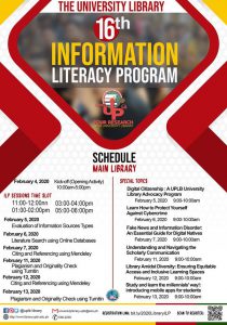 16th Information Literacy Program