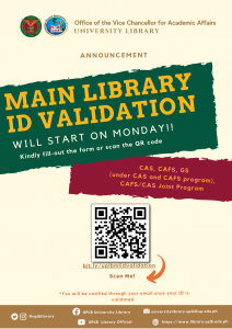 Main Library Advisory – ID Validation