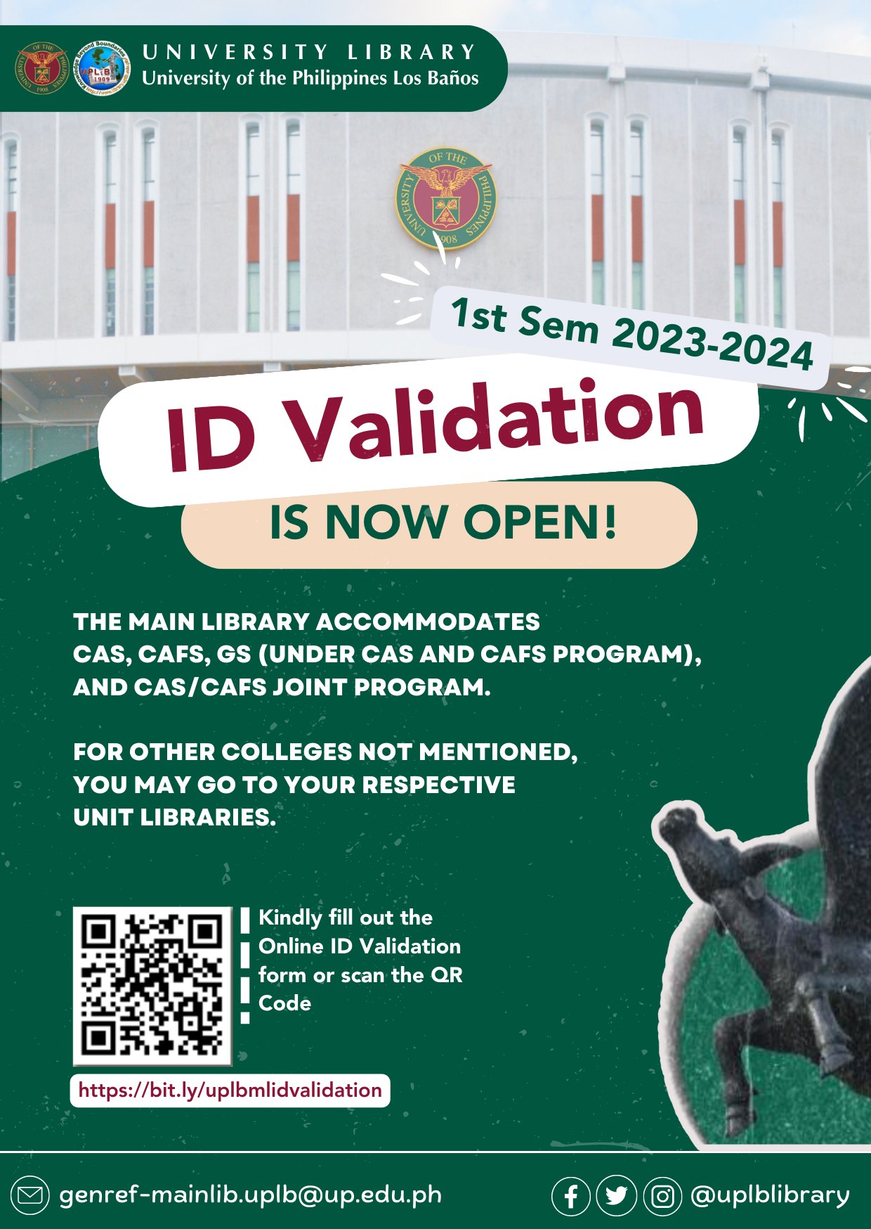 Online ID Validation for 1st Semester of 2023-2024 is now open.