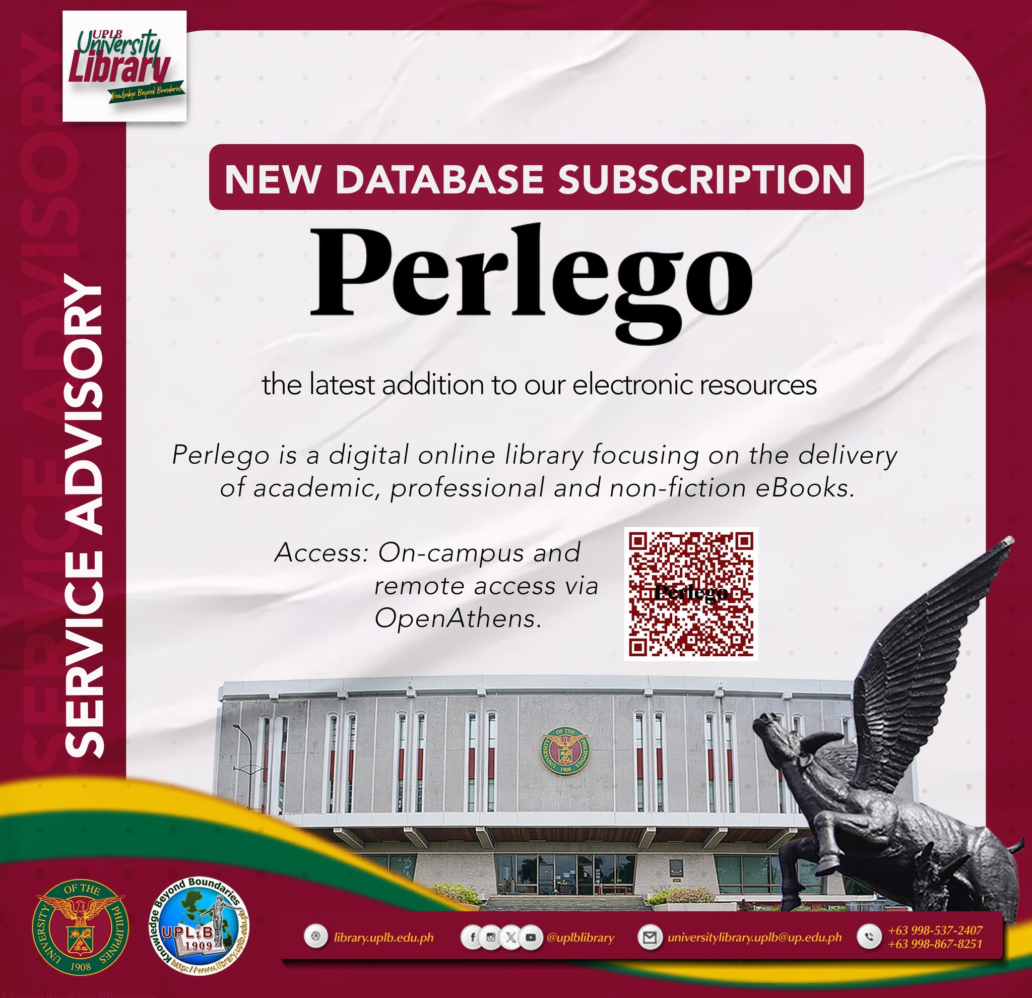 New Database Subscription (Perlego)